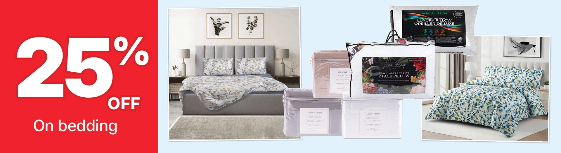 25% off bedding