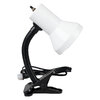 Gooseneck clip lamp, white