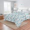 Microfiber comforter, Blue flowers - 2
