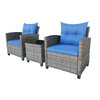 Rattan bistro set, 3 pcs - 2