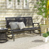 3-seat outdoor glider bench