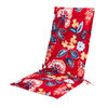 FLORAL collection - High-back chair pad, Tropical flowers - 2
