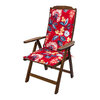 FLORAL collection - High-back chair pad, Tropical flowers
