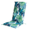 FLORAL collection - High-back chair pad, Tropical jungle - 2