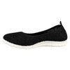 Knit ballet flat - Black - 3