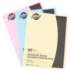 Hilroy - Exercise books, 80 pages, ruled 7 mm, pk. of 3, assorted colors