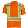 Jackfield - High visibility short sleeve t-shirt, orange, large (L)