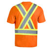 Jackfield - High visibility short sleeve t-shirt, orange, large (L) - 2