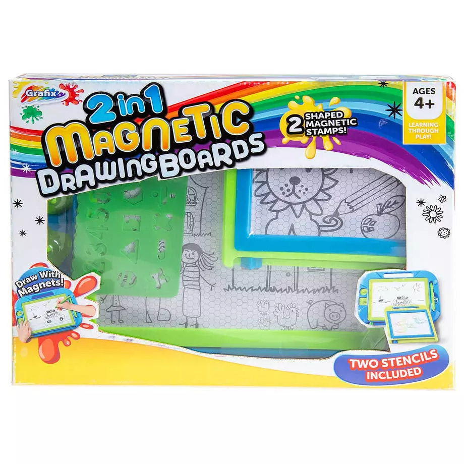 2 in 1 magnetic drawing board