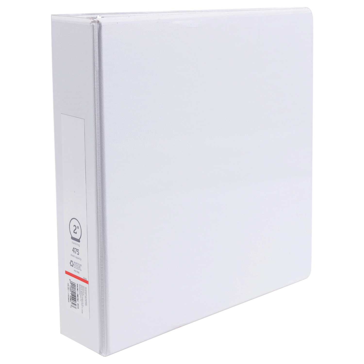 2" Round-ring binder - White