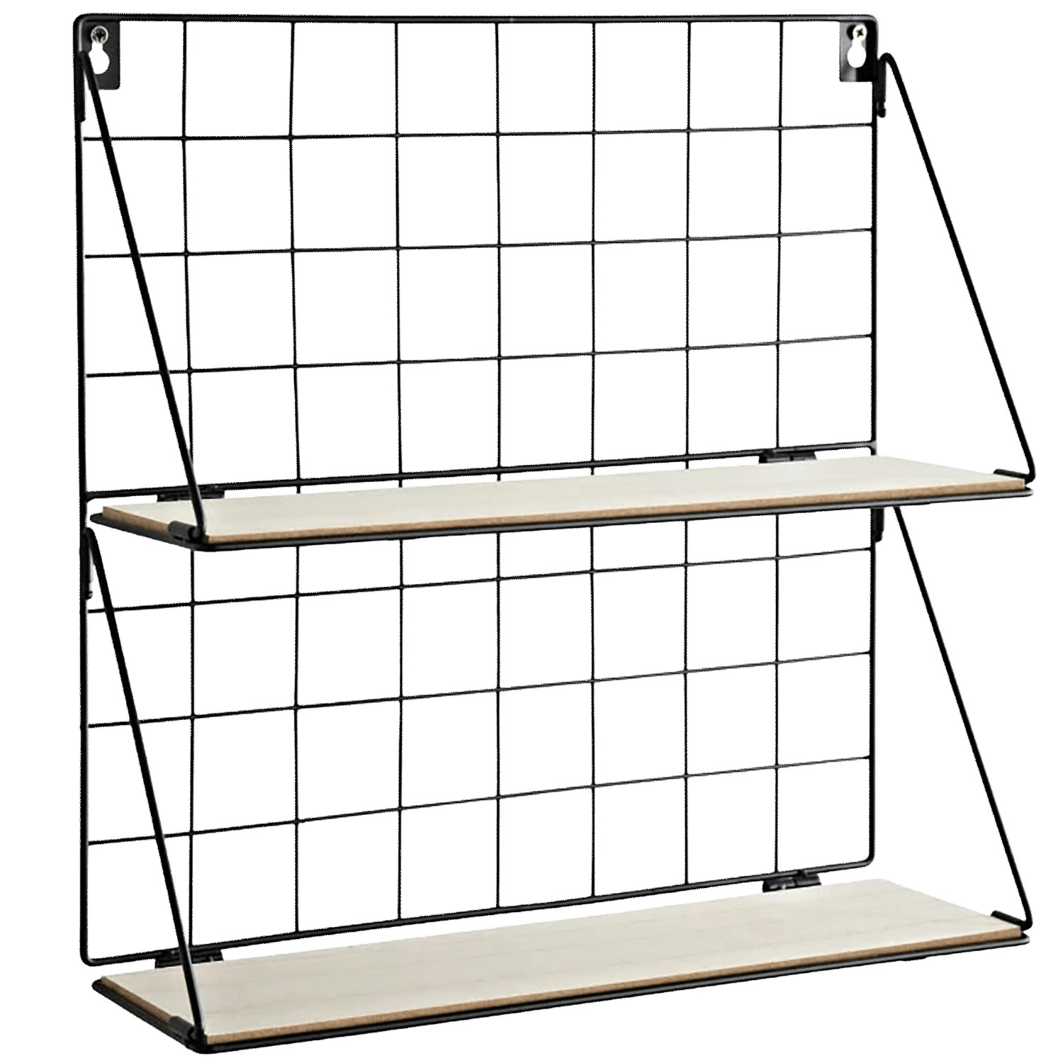 2-tier foldable wall shelf