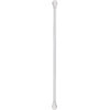 Henlé Pro - Telescopic curtain rod 48-84 in., 5/8 in. diam. in  white with ball ends - 2