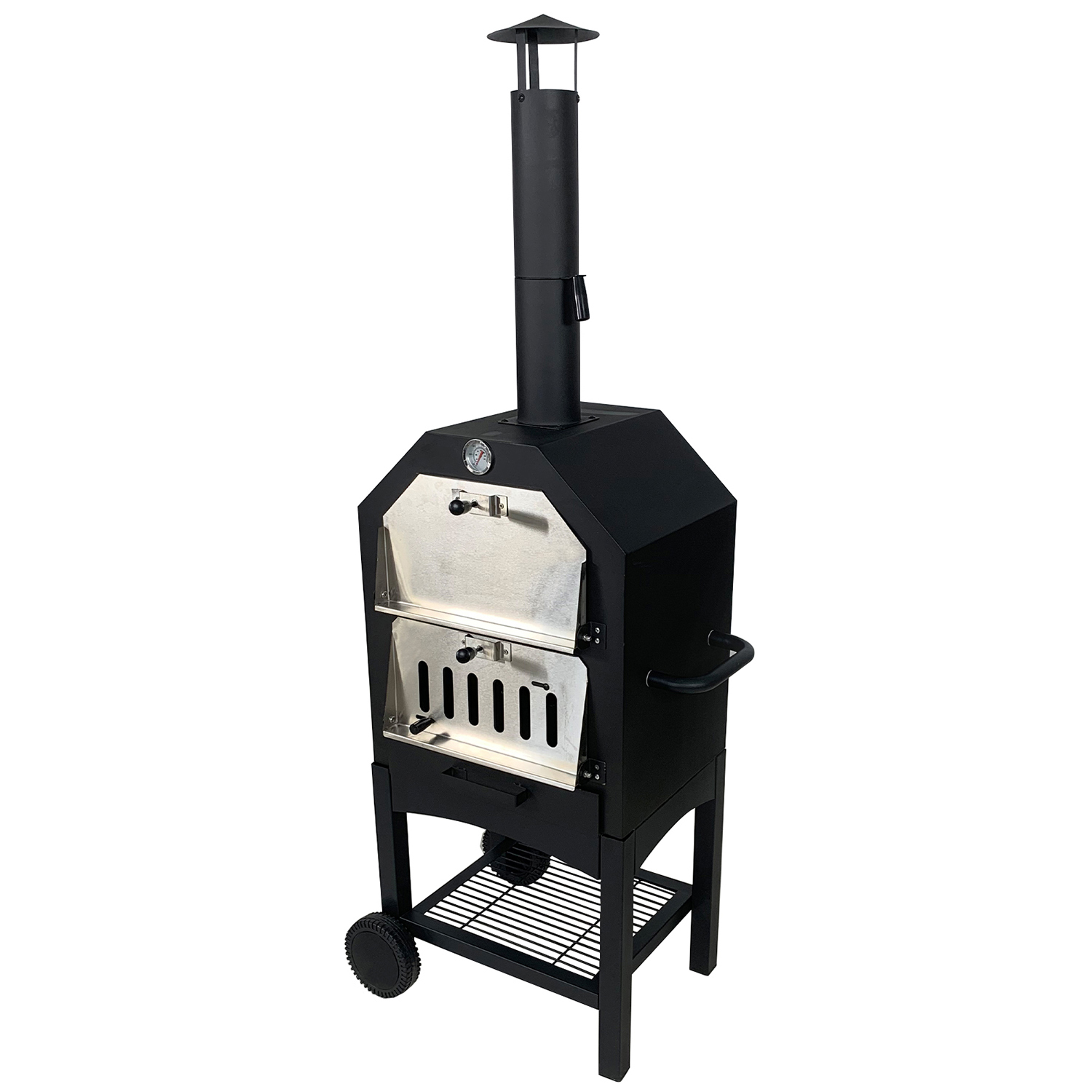 3 in 1 Outdoor charcoal pizza oven, BBQ and smoker