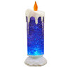 Magic Christmas LED candle with changing colors and swirling glitter - 4