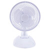 6" Clip-on and desk fan, White