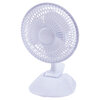 6" Clip-on and desk fan, White - 2