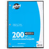 Hilroy - Quad ruled notebook, 200 pages, 4:1 squares, assorted colors