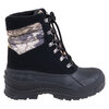 Men's waterproof winter boots with camouflage details, size 7
