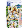 Staedtler - 4mm triangular barrel coloured pencils, pk. of 12 - 2