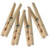Wood clothespins with spring, pk. of 24 - 3