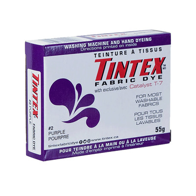 Tintex - All purpose fabric dye - #2 Purple. Colour: mauve