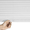 1" White cordless vinyl mini blinds - 40"x45" - 3