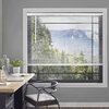 1" White cordless vinyl mini blinds - 48"x45"