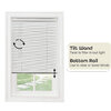 1" White cordless vinyl mini blinds - 30"x64" - 3