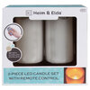 2-piece LED candle set with remote control - 2