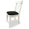 Memory foam chair pad, 16"x16", black - 2