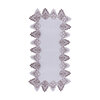 Embroidered lace trim table runner - Melina