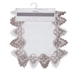 Embroidered lace trim table runner - Melina - 2