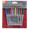 Fine tip permanent markers, assorted colors, pk. of 10 - 2