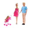 Bonnie Pink - Doll family with stroller & accessories - 2