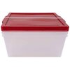 Set of 3 clear storage totes, 19.4L - 4