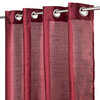 Faux silk panel with grommets, 54"x63", burgundy - 2