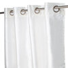 Faux silk panel with grommets, 54"x63", white - 2