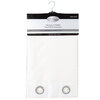 Faux silk panel with grommets, 54"x63", white - 3