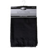 Two semi-sheer voile panels with rod pocket, 54"x63", black - 2
