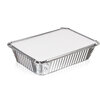 Titan Foil - Aluminum 2 lb takeout containers with folded lids, pk. of 6 - 3