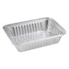 Titan Foil - Aluminum 3 lb takeout containers with folded lids, pk. of 4 - 2
