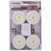 Remote controlled wireless COB lighting system, pk. of 4 - 3