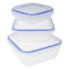 Set of 3 square food containers - 4