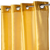 Faux silk panel with grommets, 54"x63", mustard - 2