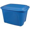 Bac de rangement bleu en plastique - 72L