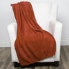 Super soft textured flannel throw, 50"x60", red