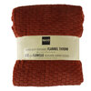 Super soft textured flannel throw, 50"x60", red - 2
