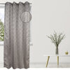 Amberly, jacquard curtain with metal grommets, 54"x84", sand