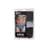 Yves Martin - Men's striped bikini briefs, pk of 3, large