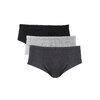 Yves Martin - Men's solid medium rise briefs, pk. of 3 - 2